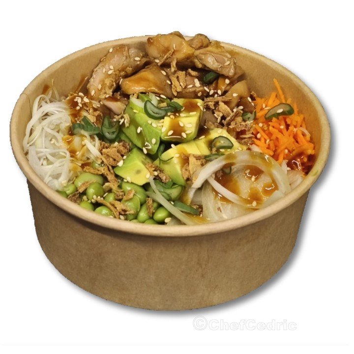 Poké poulet teriyaki
